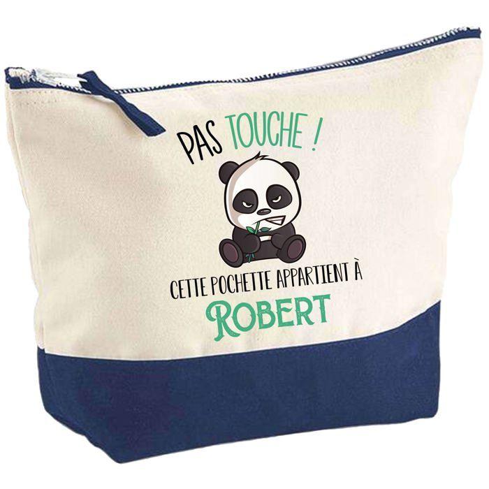 Trousse de maquillage - PLANETEE - Robert Pas touche Panda - Grand format - Coton - Impression sublimation HD