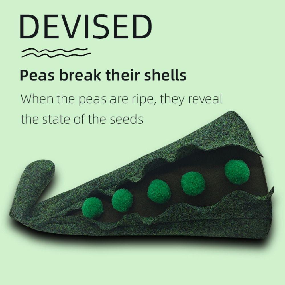 Polyester Halloween Cosplay Costume Prop Pea Wizard Role Play Caps Halloween Theme Party Props