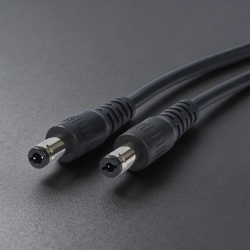 USB C к двойному DC-кабелю питания 5,5x2,1 мм 9 В 12 В 3 А для светодиодных лент, роутера, вентилятора, динамика, зарядки