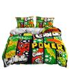 Комплект постельного белья из трех частей с изображением футбольного чемпионата мира по футболу с цифровой печатью