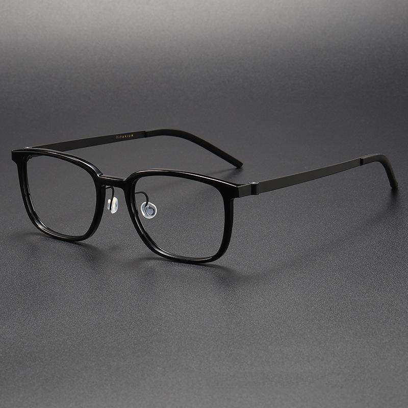 Top Quality Acetate Titanium Optical Glasses Frames Men Women Luxury Brand Square Prescription Eyeglass Frame Computer Eyewear