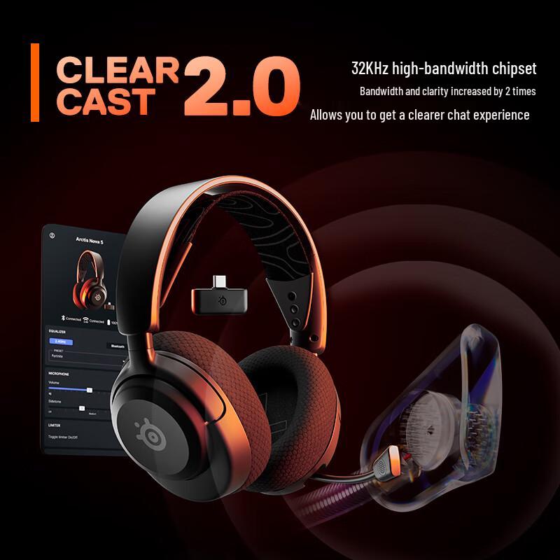 Игровая гарнитура SteelSeries Arctis Nova 5 Series с двойным беспроводным подключением