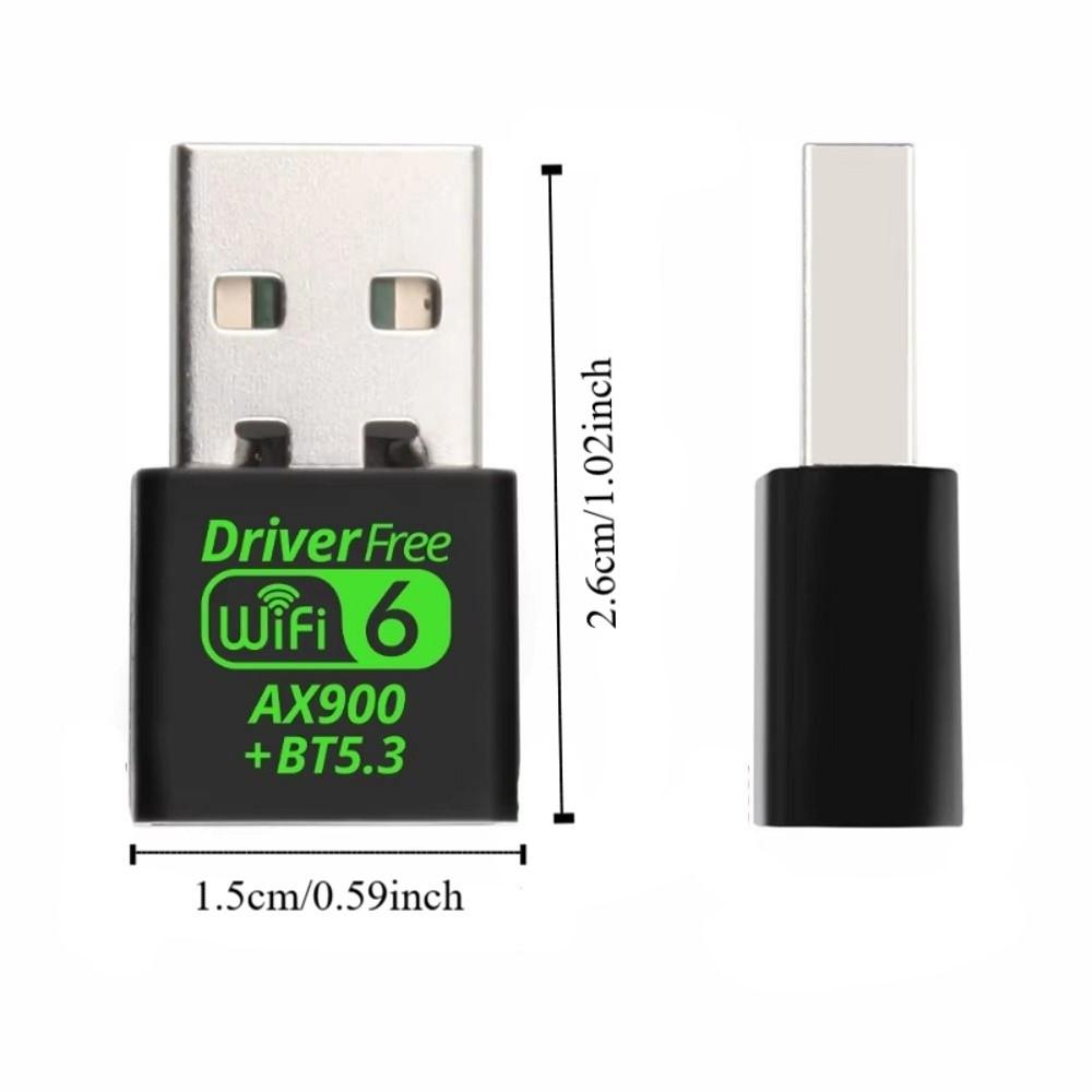 WiFi Receiver Wifi Network Adapter Network Card Bluetooth 5.3 WLAN Dongle 2in1 Free Driver WiFi Receiver
