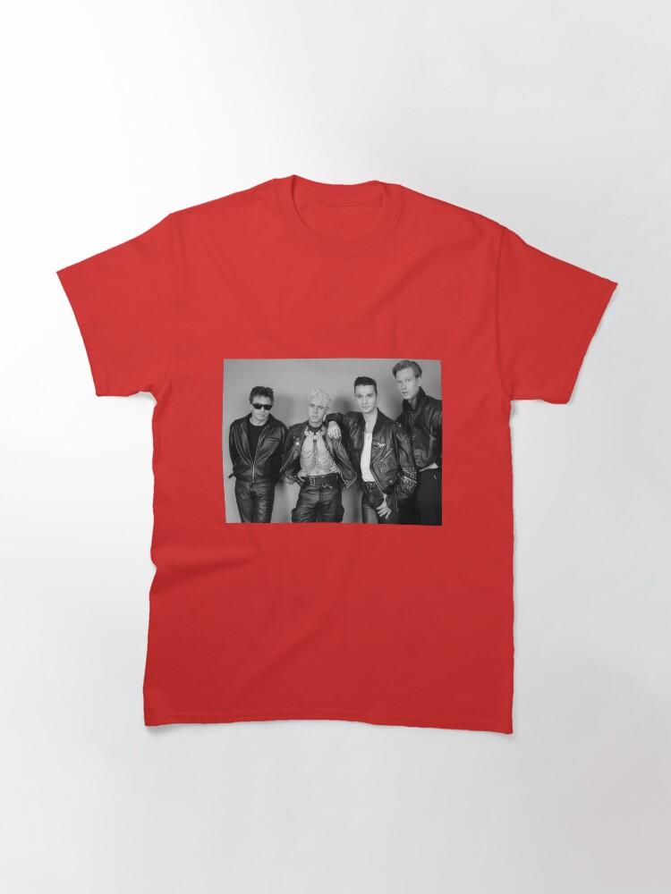 Depeche Mode Retro Black & White Band Portrait – Classic 80s Rock Aesthetic Classic T-Shirt