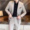 Men's Clothing Stylish Two-piece Suit Men's Slim Fit Groom's Wedding Suit Suit Men's Business Jacket Top Suits & Blazers