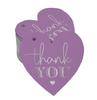 Inkdotpot Real Silver Foil Thank You Bridal Shower-Baby Shower-Retirement-Wedding-Birthday Tag Favor Hang Paper Tag 100