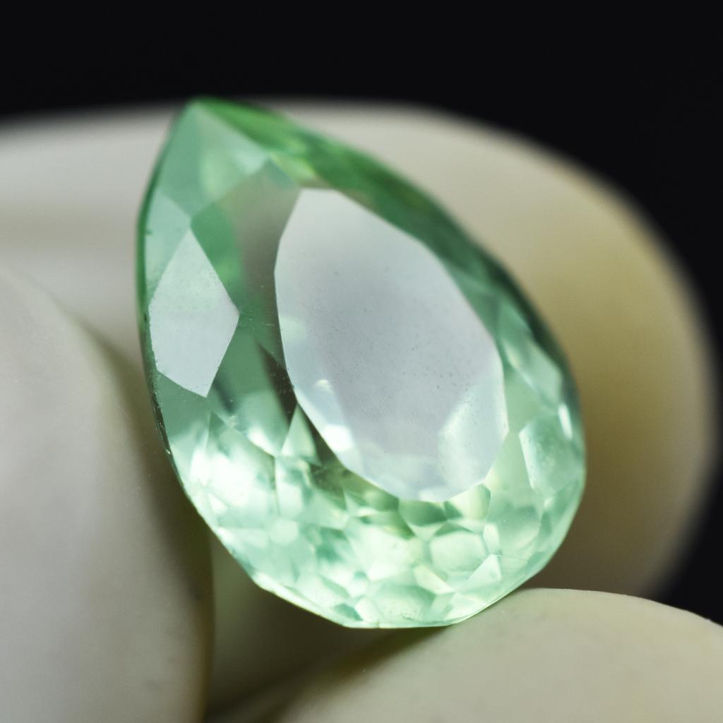 Natural Bluish Green Sapphire 9.40 Ct Pear Certified Beautiful Loose Gemstone