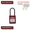 38mm Industrial Safety Padlock LOTO Lockout Nylon Engineering Shackle Personal Energy Lockout Direct Multiple Specifications 4