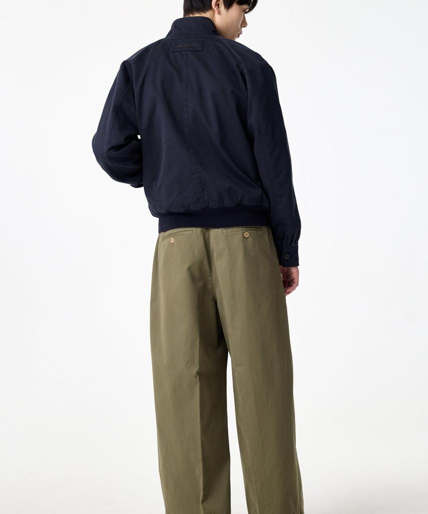 Man On The Boon Raglan Sleeve Washed Cotton Jacket_Navy 4715109003
