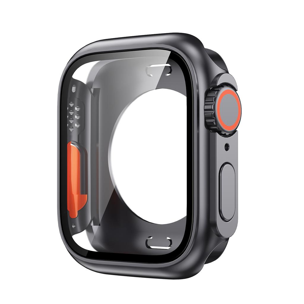 Обновленный чехол для Apple Watch 8 7, 45 мм, защитная пленка для экрана, жесткое закаленное стекло ПК, IWatch Series 4, 5, 6 Se, 44 мм, сменный чехол на Ultra 49 мм