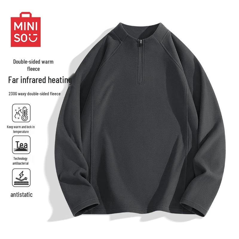 MINISO Мужская термофутболка с длинным рукавом, базовый слой