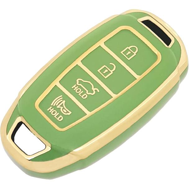 Key Fob Cover Case Fit for Hyundai Kona Santa Fe Elantra GT Veloster Accent Venue Smart Remote Holder Skin Protector Keyless Entry Sleeve