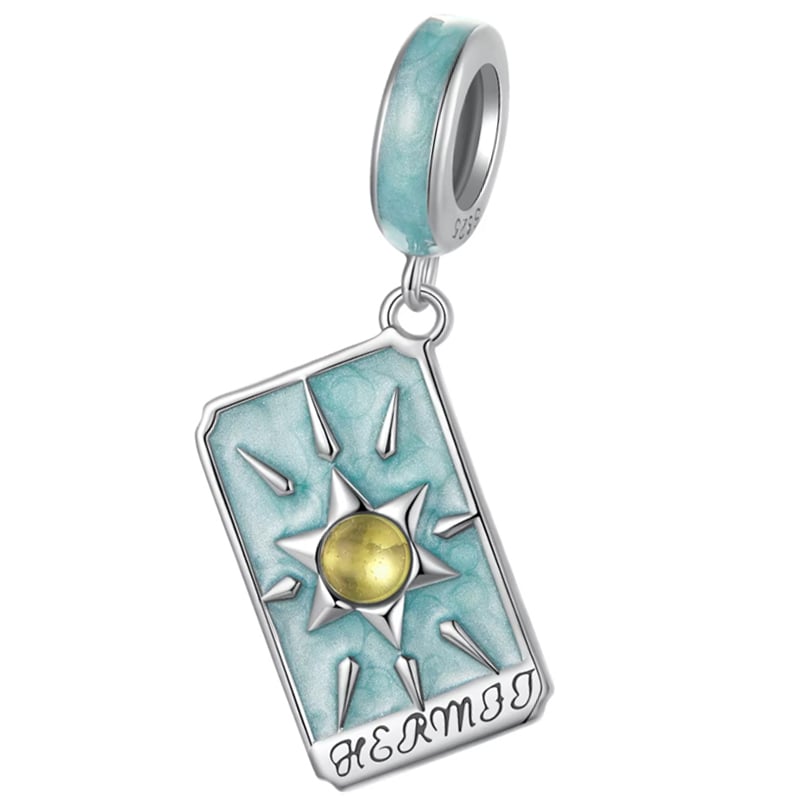 Charms Do Pandora Zawieszka Charms Karty Tarota Pustelnik Srebro 925 Charmsy Trusky