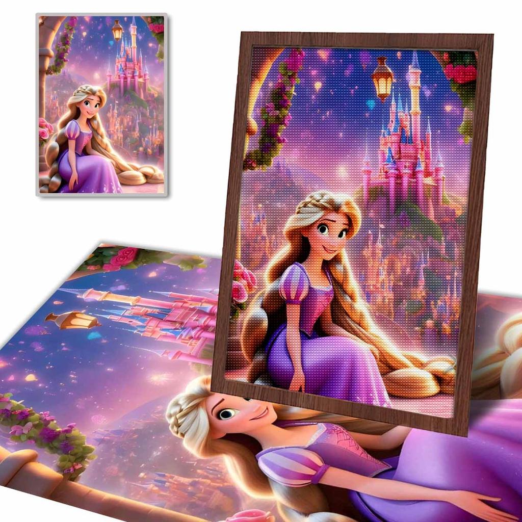 Full Round Diamond Painting Beautiful Princess Art Rhinestone Picture Mosaic DIY 5D Cross Stitch Embroidery Home Decoration