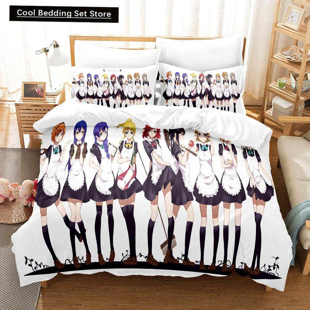 3D аниме Love Live College Idol Festival комплекты постельного белья пододеяльник с наволочкой Twin Full Queen King постельное белье постельное белье