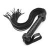 Braided Leather Flogger BDSM Bondage Multi-tail Whip Spanking Paddle Slave Role Play Gear Adult Sex Toy for Women Men Couples