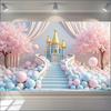 Фотофон Полиэстер Декор для Фотосъемки Складное Украшение для Дней Рождения Свадеб Вечеринок