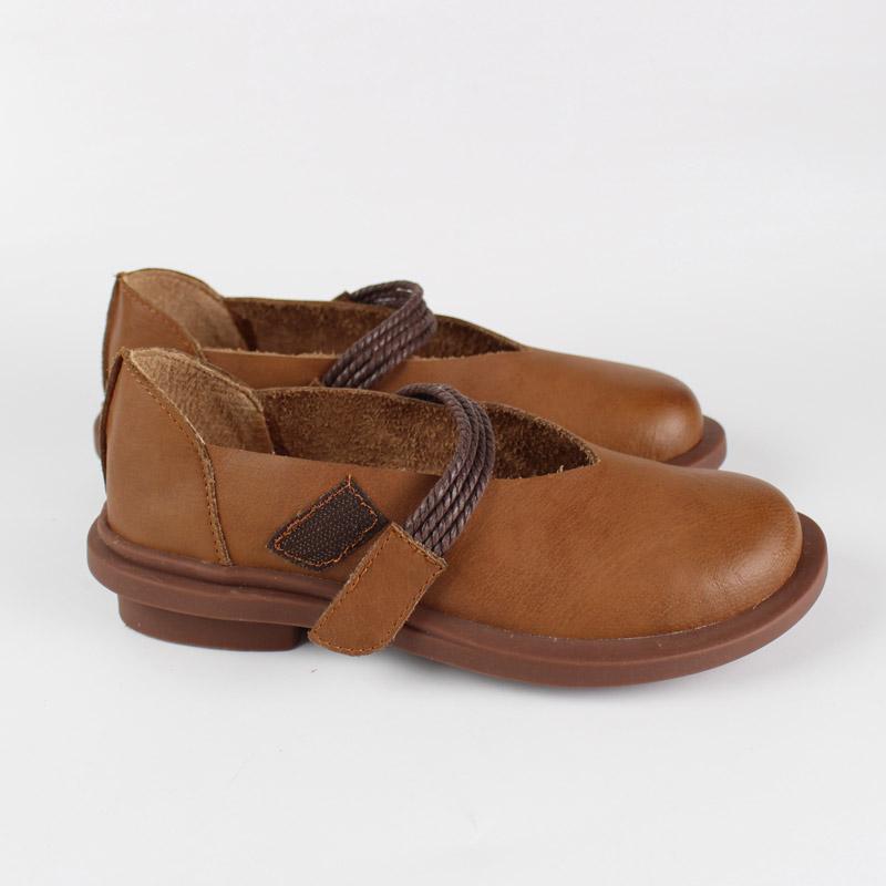 Модные мягкие деревенские винтажные женские туфли ручной работы из коровьей кожи, настоящие кожаные туфли на плоской подошве, старые туфли без застежек