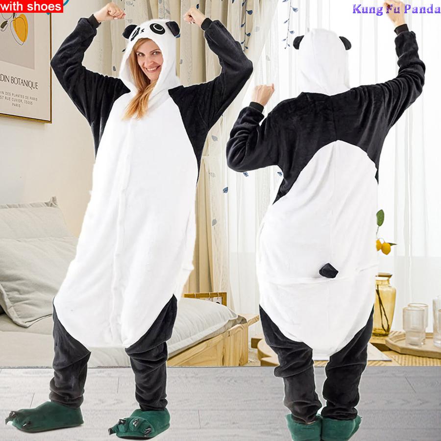 Кигуруми Единорог Единорог Панда мультфильм фланелевые пижамы для женщин и мужчин пижамы комбинезоны комбинезоны костюмы для косплея животных