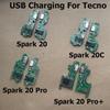 Новый Для Tecno Spark 20 20C 20 Pro Plus Pro+ Быстрая USB-зарядка Док-станция Плата Разъем Штекер Печатная плата Порт зарядного устройства Разъем Шлейф