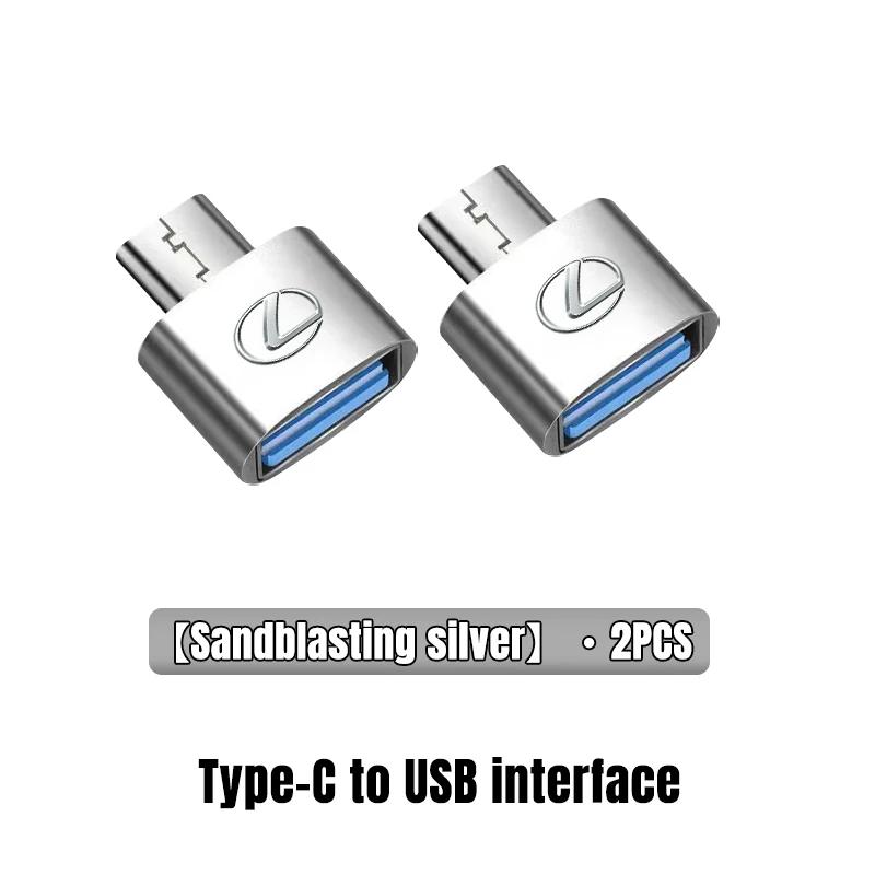 2026 Hot Interior Stickers Car Type-C To USB 3.0 Interface Mini Converter Charging Adapter For Lexus F SPORT ES RX NX LS UX LM L