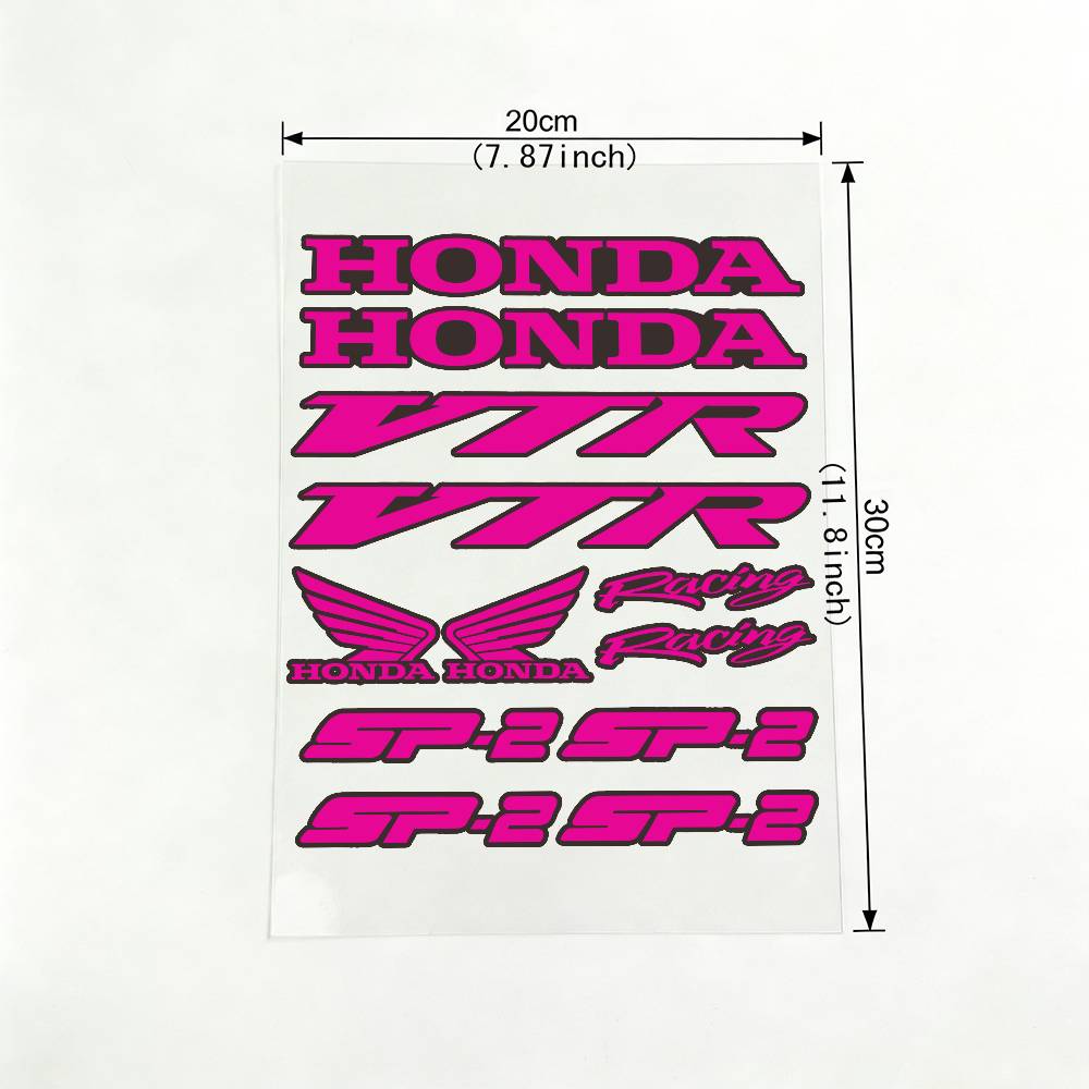For HONDA VPR SP2 18 Colors Reflective Motorcycle Stickers Waterproof Vinyl Decals For Motorbike Helmet Fuel Tank Bike