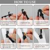 3-60Pcs Universal Zipper Repair Kit Quick Instant Detachable Zipper Head Replacement Zipper Slider Pull for 3 Different Size