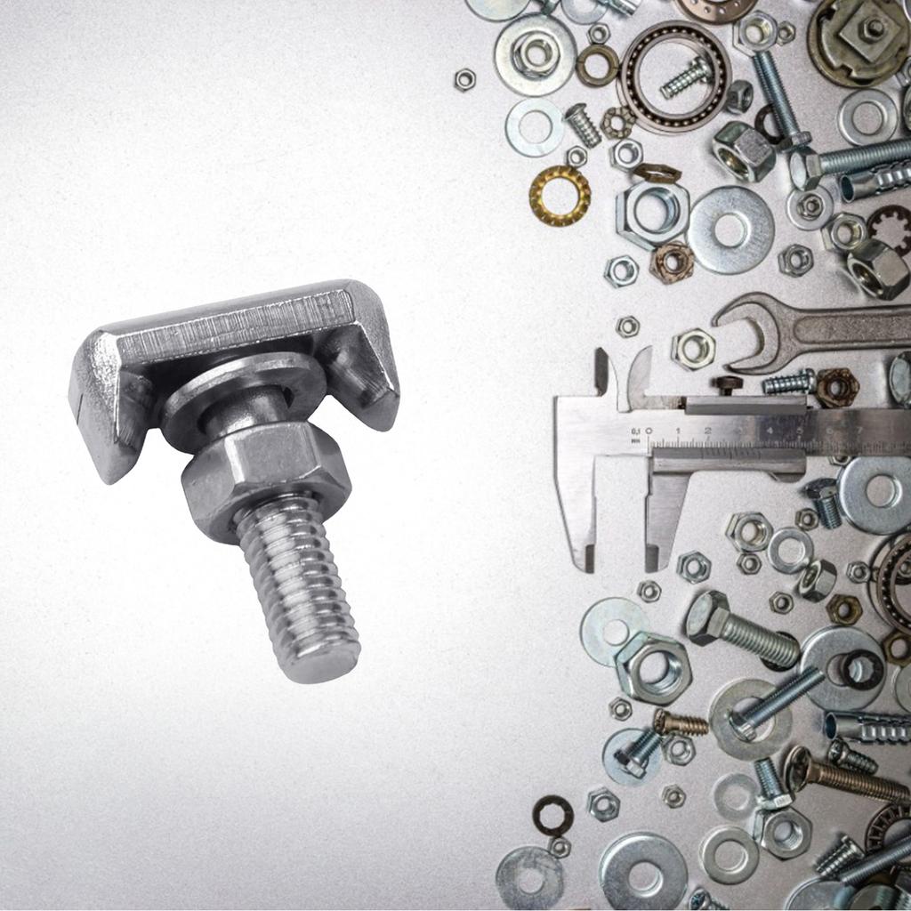 Battery Cable Bolt Stainless Steel Battery Terminal T Bolt M6 Battery Pole Terminals Screw Silvery Car Battery T Bolt