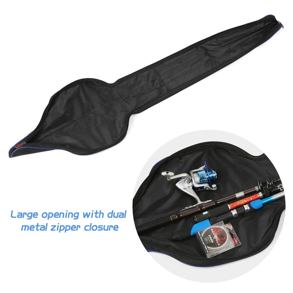 63-дюймовая сумка для удочки, портативный чехол для удочки, складной держатель для удочки, большая емкость для удочки