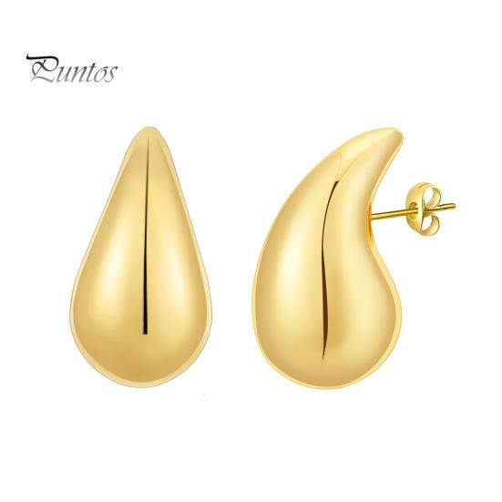 1 пара винтажных сережек-гвоздиков с геометрическим рисунком из блестящего золотого полированного сплава, гипоаллергенные женские серьги, модные ювелирные изделия, подарок