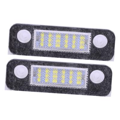 68160 YS4Z13550BA 2 шт. Белый фонарь номерного знака Светодиодный фонарь номерного знака 12 В 2 Вт 1332916 подходит для Ford Fiesta MK5 Mondeo MK2 Fusion