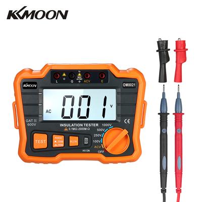 KKmoon тестер сопротивления изоляции DCV ACV метр 1000 В заземляющий мегаомметр мегаомметр мегаом вольтметр