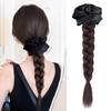 Scrunchie Satin Hair Bands Ponytail Korean Style Twist Braid Wig Trendy Pony Tail Hairpiece  Daily