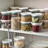 Многоразовые твердые синие пластиковые контейнеры для хранения продуктов питания без BPA для риса