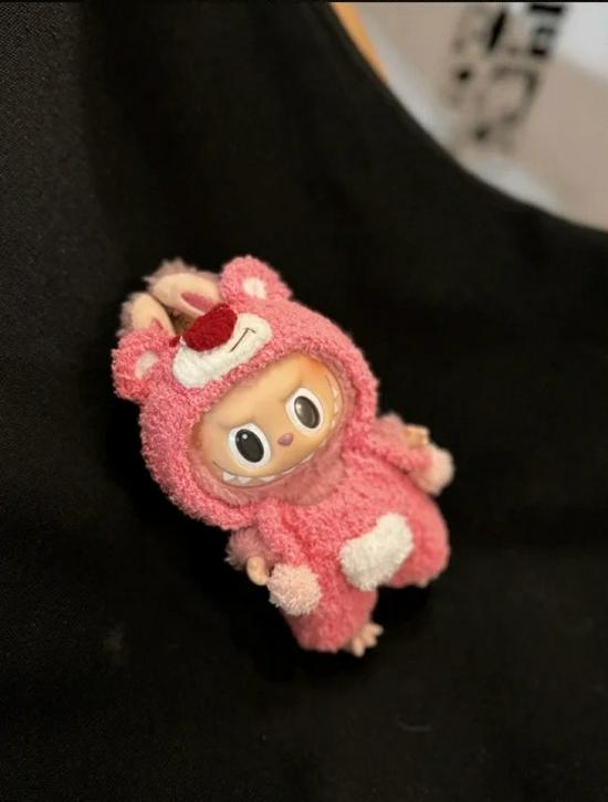 Кукольная одежда Labubu Three Generations - 17 см, наряды для кукол в виде бьющегося сердца, в виде макарон, из винила