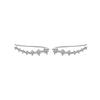 Vewant High Quality Boucles D'oreilles Piercing Rhodium Plated Classic Sparkling Piercing Ear Crawlers Climber Earrings Woman