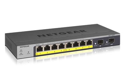 Netgear Коммутационный концентратор 8 портов 1G Металлический корпус Бесшумный безвентиляторный Ограниченная пожизненная гарантия на оборудование Управление облаком Интеллектуальный коммутатор [Подлинный продукт]