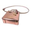 Michael Kors MK Mercer Сумка-тоут через плечо с логотипом-буквами из лакированной кожи, мини, унисекс, цвет Розовый 35H3GM9C0M-PRIMROSE