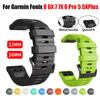 Силиконовый ремешок QuickFit 22 мм 26 мм для Garmin Fenix 8 E 7X 6X Pro 5 5X Plus/Epix Pro Gen2 47 мм 51 мм Enduro 3 Браслет Ремешок для часов