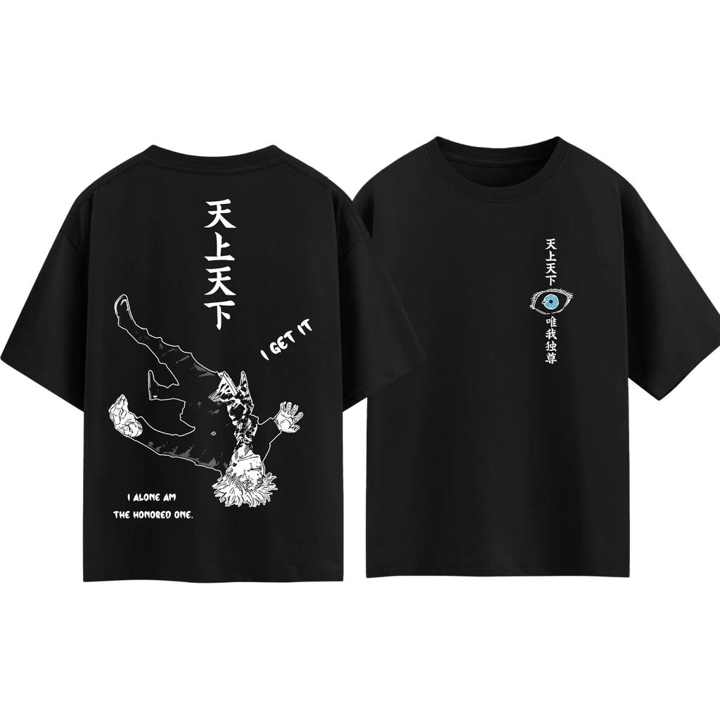 Футболка Jujutsu Kaisen Годжо Сатору, Унисекс, Летняя, Хлопок, Стиль Y2K, Модный Топ с Коротким Рукавом для Фанатов Аниме, Уличная Одежда