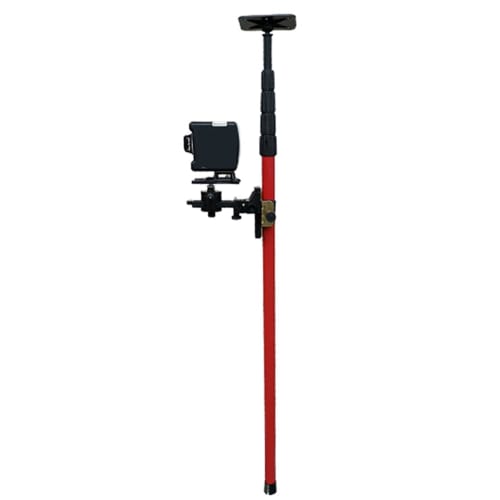 Fine-tuning Bracket Level Adapter, 360 Adjustable L-Shaped Pivot Base with Adjustable Clip for Telescopic Rod Bracket