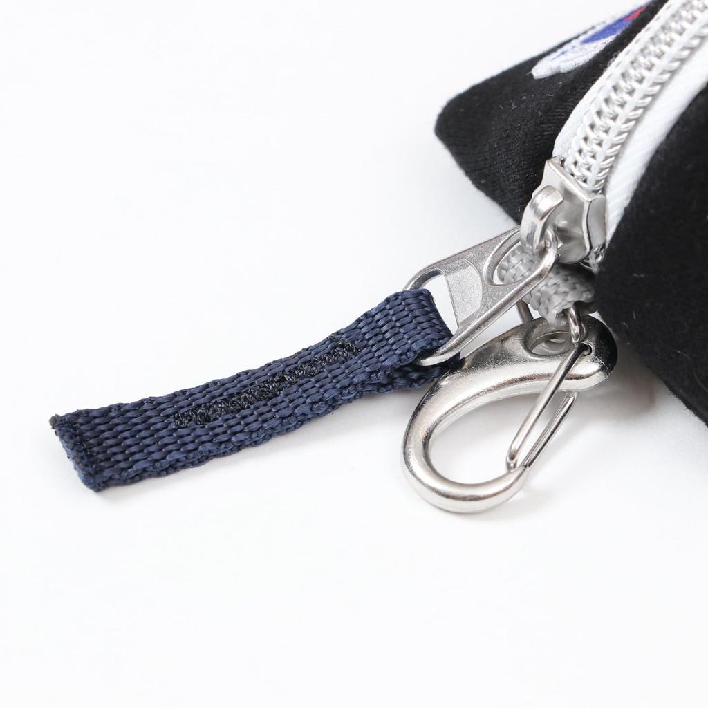 [Champion] Флисовый чехол для мячей с резиновым принтом для активного отдыха на открытом воздухе Аксессуары для гольфа C3-BG704B Черный