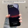 Ледяная поверхность озера Аврора Для iPhone 17 Air 16 E 15 Plus 14 Pro Max 13 12 mini 11 5 6 7 8 Plus XR XS Max SE Черный стеклянный чехол для телефона