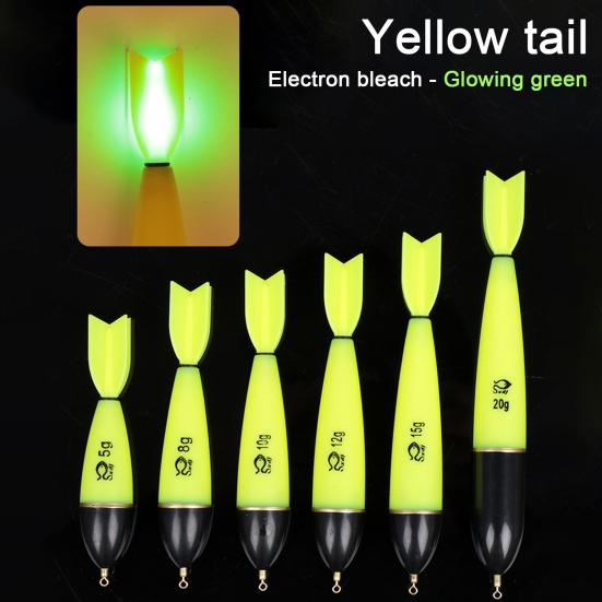 Светодиодный светящийся поплавок-ракета для рыбалки, высокая чувствительность, видимость, электрический поплавок для дальнего заброса, поплавок для рыбалки на открытом воздухе, соленая вода, пресноводная рыбалка