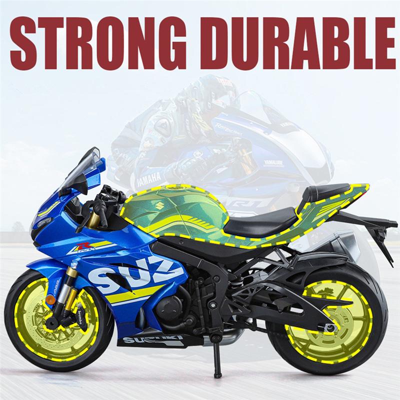 1/12 Suzuki GSX-R1000R Литой Модель Гоночного Мотоцикла Металлическая Литая Модель Уличного Мотокросса Игрушка для Детей со Звуком и Светом Подарок