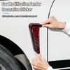 1 Pair Car Side Vent Trim Left Right Car Mudguard Side Air Vent Cover Sticker Decor Sport Red TPU Shark Gilles Trim