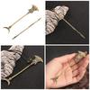 Antique Brass Keychain Classic Water Margin Weapon Replica Miniature Spear Ornament For Collectors And Fans