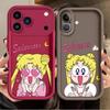 Чехол для Apple iPhone 17 Pro Max Air XR 15 14 Plus 16 11 12 13 Mini XS 16e Чехол для телефона Мультяшный Сейлор Мун