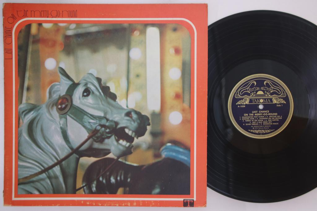 LP Record NO ARTIST - Last Chance On The Merry Go Round A1038 TAKOMA 1973 Japan Folk Used