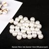 3-30mm Glossy Imitation Pearl Beads for DIY Jewelry: Hairpins, Bracelets, Necklaces, and Decorative Accessories.